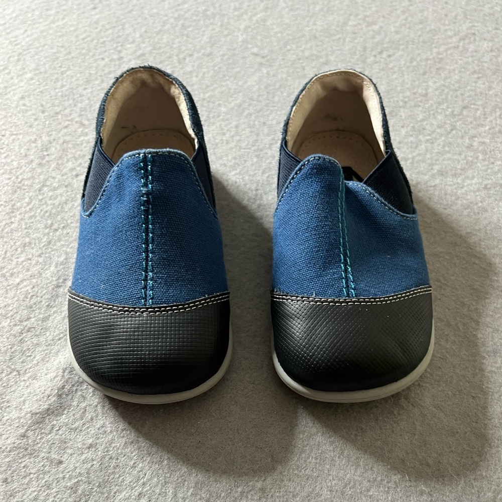 Kids Slip-On Canvas Shoes - Blue and Black